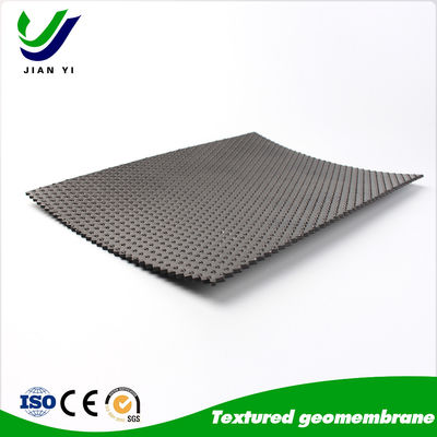 Kualitas  UV Resistant Textured HDPE Geomembrane with High Friction Surface for 6m-8m Width Applications pabrik