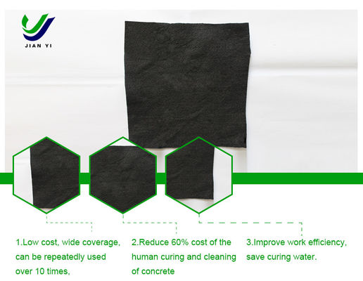 Kain Geo Drainage yang disesuaikan 100gsm Untuk Pengeringan Beton Precast