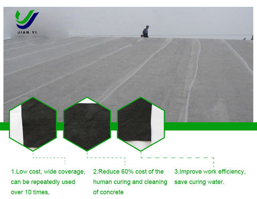 Kain Geo Drainage yang disesuaikan 100gsm Untuk Pengeringan Beton Precast