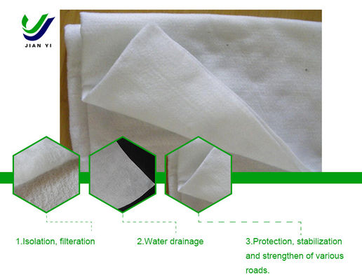 8-10kN/m Kain Filter Geotekstil untuk Pengoptimalan Jalan
