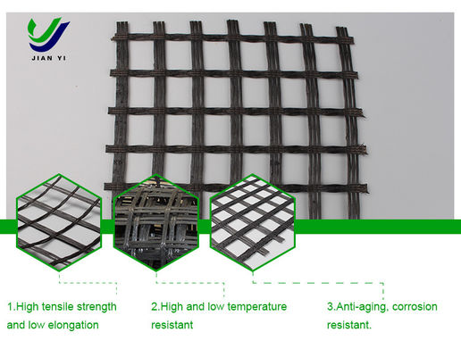 Anti Aging Geogrids Serat Kaca Untuk Aspal Cement Paving Subgrade Diperkuat