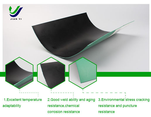 Geomembrane HDPE halus untuk waduk dan danau buatan