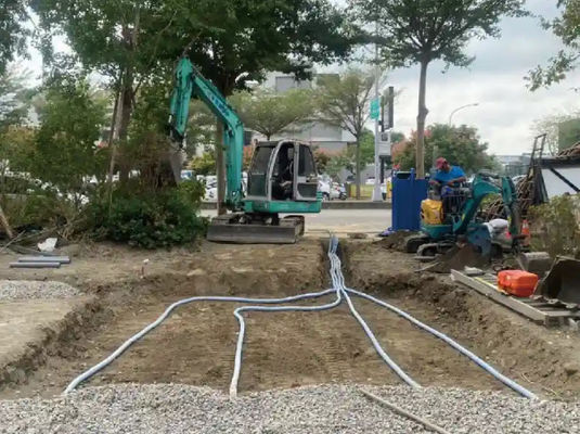 Bahan drainase bawah tanah untuk pembuangan air penyemburan Pengukuhan tanah lunak Pipa permeabel lunak