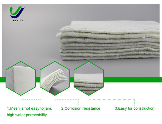 Geotekstil Nonwoven tahan korosi untuk Teknik Lingkungan