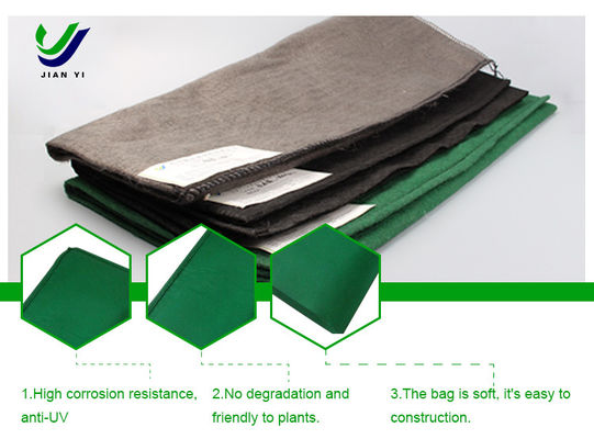 Geotextile tas lembut dan mudah dibangun untuk proyek empangan.