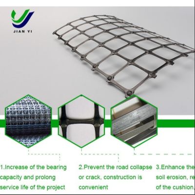 Perlindungan lereng dan konstruksi jalan Biaksial Plastik Geogrid Untuk Bandara Besar Dan Tempat Parkir