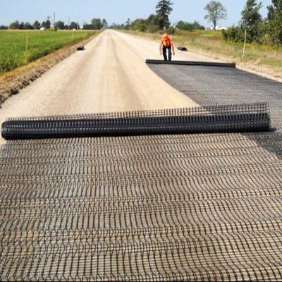 Perlindungan lereng dan konstruksi jalan Biaksial Plastik Geogrid Untuk Bandara Besar Dan Tempat Parkir