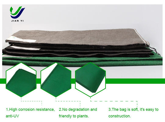 Ketahanan suhu tinggi Nonwoven Geofabric Bags untuk pemeliharaan lereng bendungan waduk
