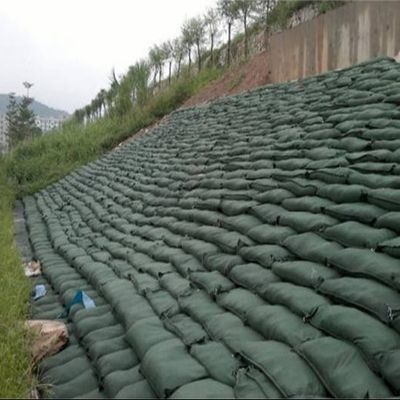 Kain yang ramah lingkungan Nonwoven GeoTextile Bag yang dapat digunakan kembali dan tahan lama untuk perlindungan lereng