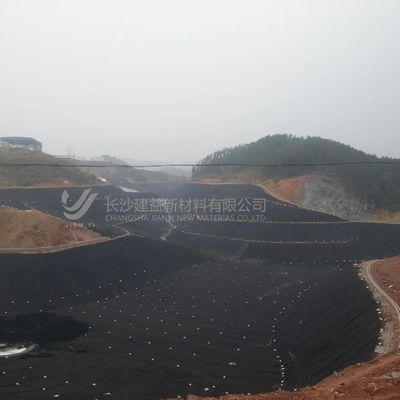 Asam dan alkali tahan, air mata tahan HDPE halus Geomembrane Untuk Proyek Teknik Anti Seepage