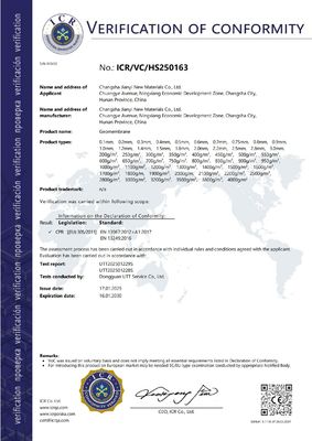 0.2~3mm Ketebalan Geomembrane Komposit Untuk Layer anti-seepage vertikal fondasi