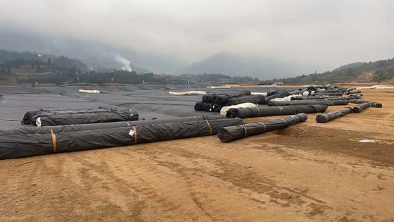 Kemantapan kimia yang sangat baik HDPE Geomembrane halus untuk Pengelolaan Tailings