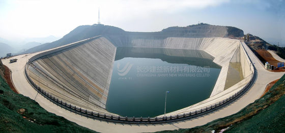 Geomembrane HDPE Polyethylene Densitas Tinggi Untuk Penyimpanan Air Reservoir & Perlindungan Slope