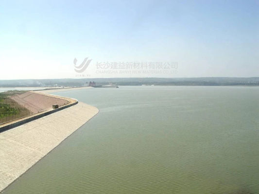 Geomembrane HDPE Polyethylene Densitas Tinggi Untuk Penyimpanan Air Reservoir & Perlindungan Slope