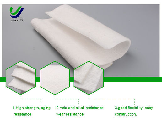Fungsi pemisahan Nonwoven Long Filament Geotextile Lebar 1m-6m untuk aplikasi tambang TPA