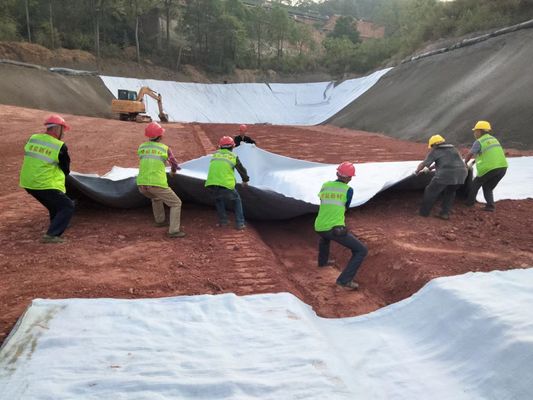 Drenasi Optimal 3D Komposit Drenasi Jaring Lebar 2m-6m Kekuatan tarik ≥16kN/m untuk Pengelolaan Air Subsurface