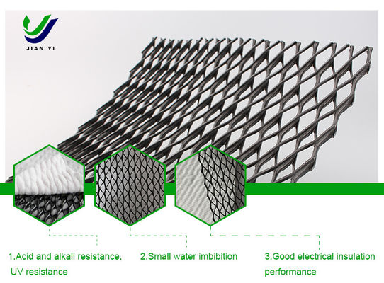 Drenasi Optimal 3D Komposit Drenasi Jaring Lebar 2m-6m Kekuatan tarik ≥16kN/m untuk Pengelolaan Air Subsurface