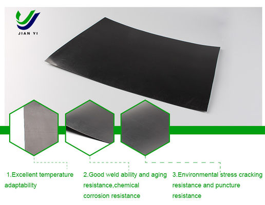 Penghalang Cairan Superior & Perlindungan Jangka Panjang Geomembrane HDPE