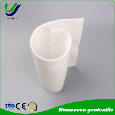 Kain Geotekstil Serat Panjang Non-woven Injeksi Filamen Poliester 100% untuk Proyek Tugas Berat dalam Warna Putih dan Hijau