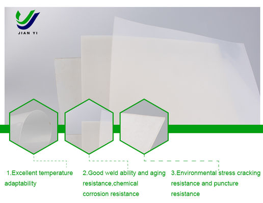 HDPE Smooth Geomembrane Liner dengan 700% Elongasi, 480N Resistensi Puncture, dan 9m Extra-Wide Rolls untuk Stabilitas Pesisir