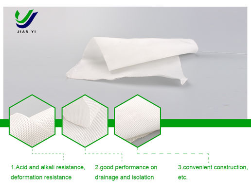 Geotekstil Nonwoven Jarum-Pukulan yang Kuat untuk Perlindungan Pelapis Terowongan dan Penguatan Tanggul
