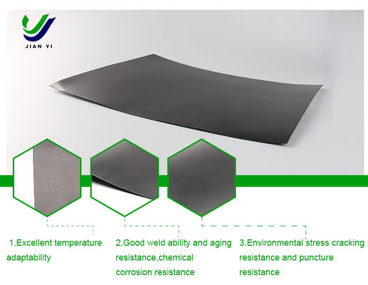 Geomembrane halus HDPE tahan kimia yang ideal untuk lingkungan yang kompleks
