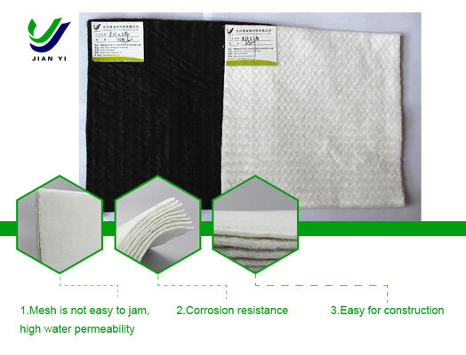 Permeabilitas air tinggi Geotekstil Serat Staple dengan ketahanan tusukan dan ketahanan UV yang sangat baik untuk proyek infrastruktur