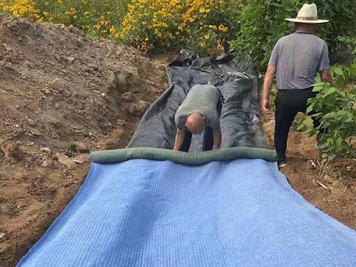 Selimut Semen Fleksibel yang Cepat Mengeras lebar 4m Selimut Beton tahan lama untuk Konstruksi Cepat