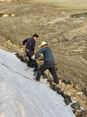 Selimut Semen Fleksibel yang Cepat Mengeras lebar 4m Selimut Beton tahan lama untuk Konstruksi Cepat