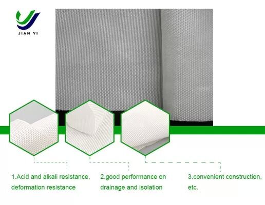 Kain Geotekstil Filter Drainase Kustom Tahan Korosi dan Cuaca untuk Filtrasi Teknik